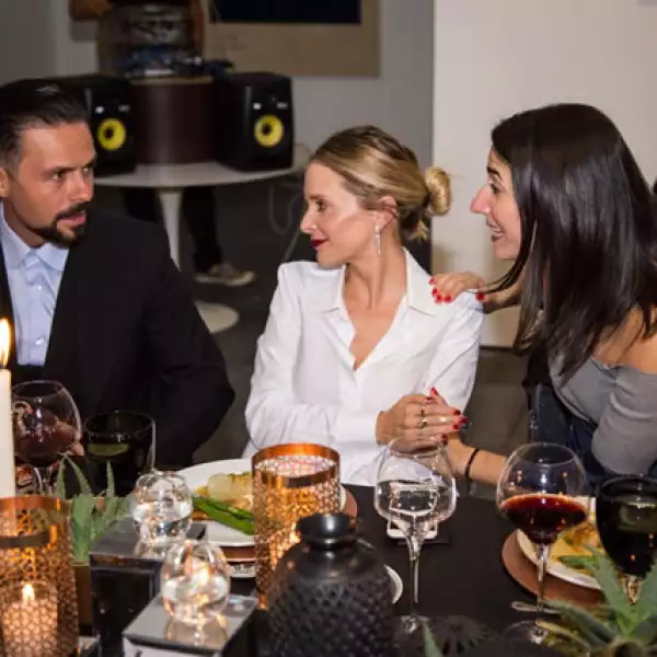 Juanchi Torre, Florentina Romo y Nathalie Baalkini.