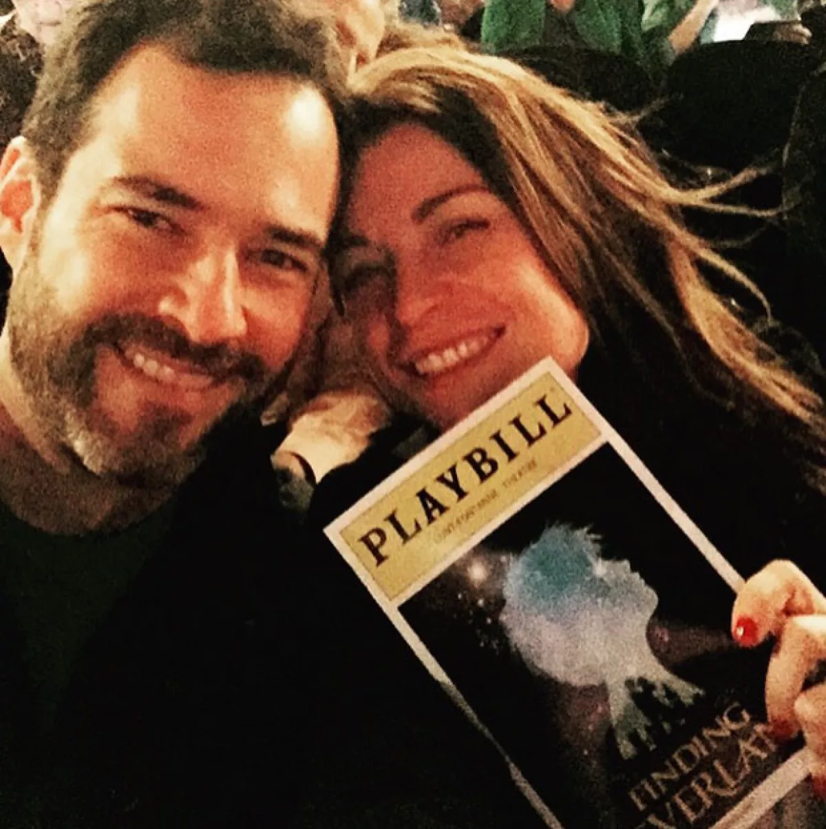 Ludwika aprovechó el viaje a Nueva York para asistir con su esposo Emiliano Salinas a una obra de teatro.