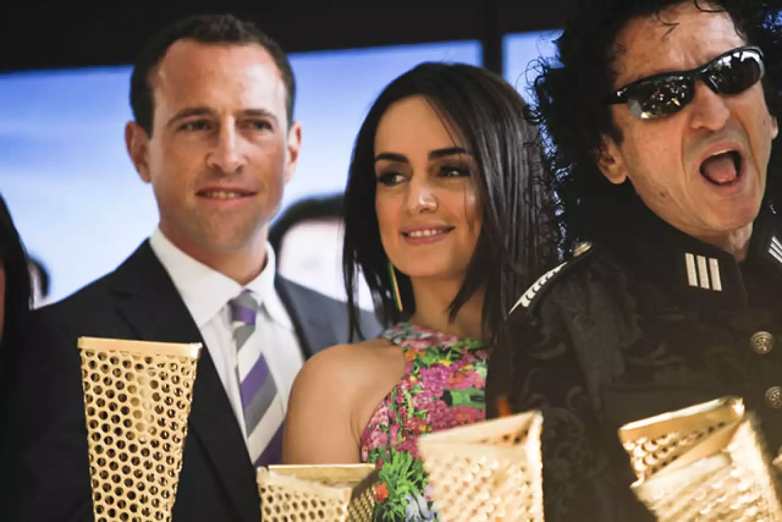 Gerardo Torrado, Ana de la Reguera, Alex Lora.
