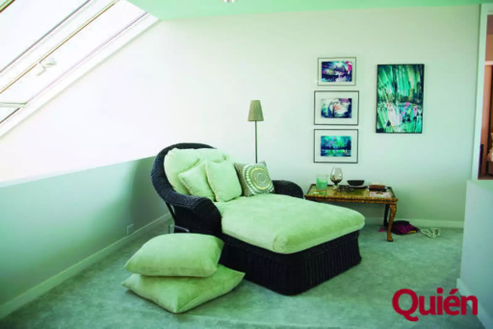 Diván de la casa de Steve Madden