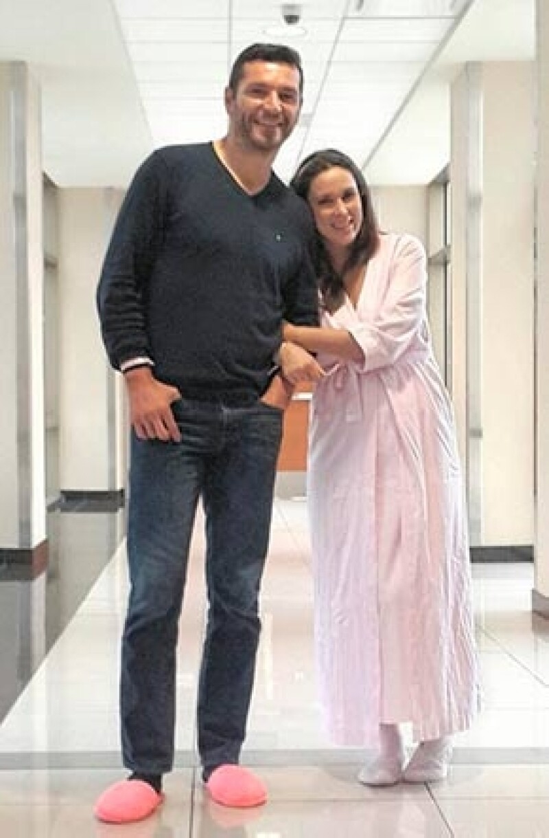 Martín publicó esta imagen a unos días de la llegada de su segunda hija, de nombre Carolina.