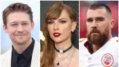Joe Alwyn, Taylor Swift y Travis Kelce 