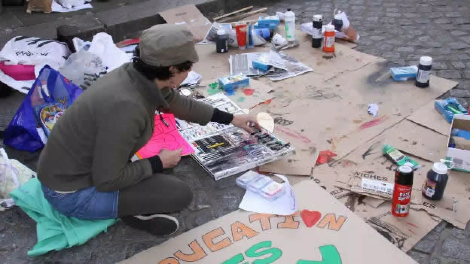 Ocupa Londres - manifestante