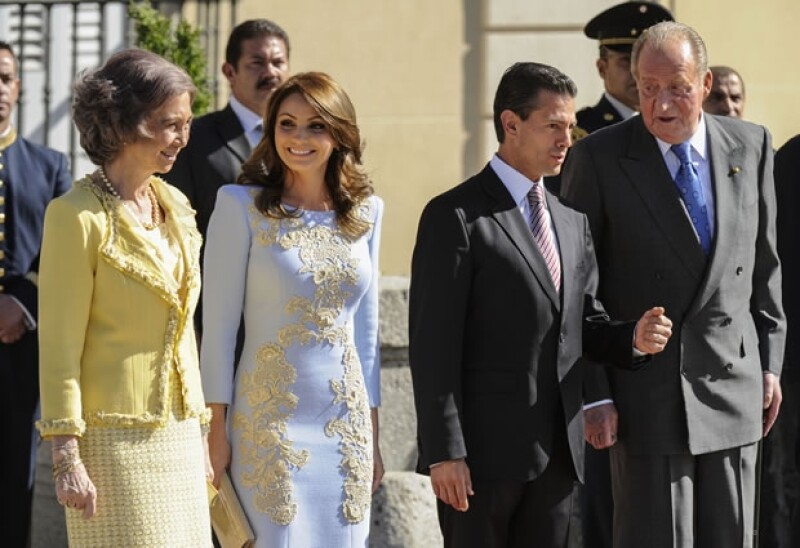 Angélica Rivera tuvo la oportunidad de platicar con la Reina Sofía.
