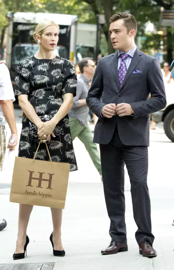 'Gossip Girl' on set filming, New York, America - 17 Aug 2012