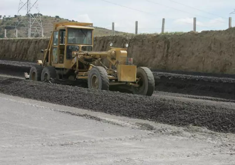 carretera en construcci�n