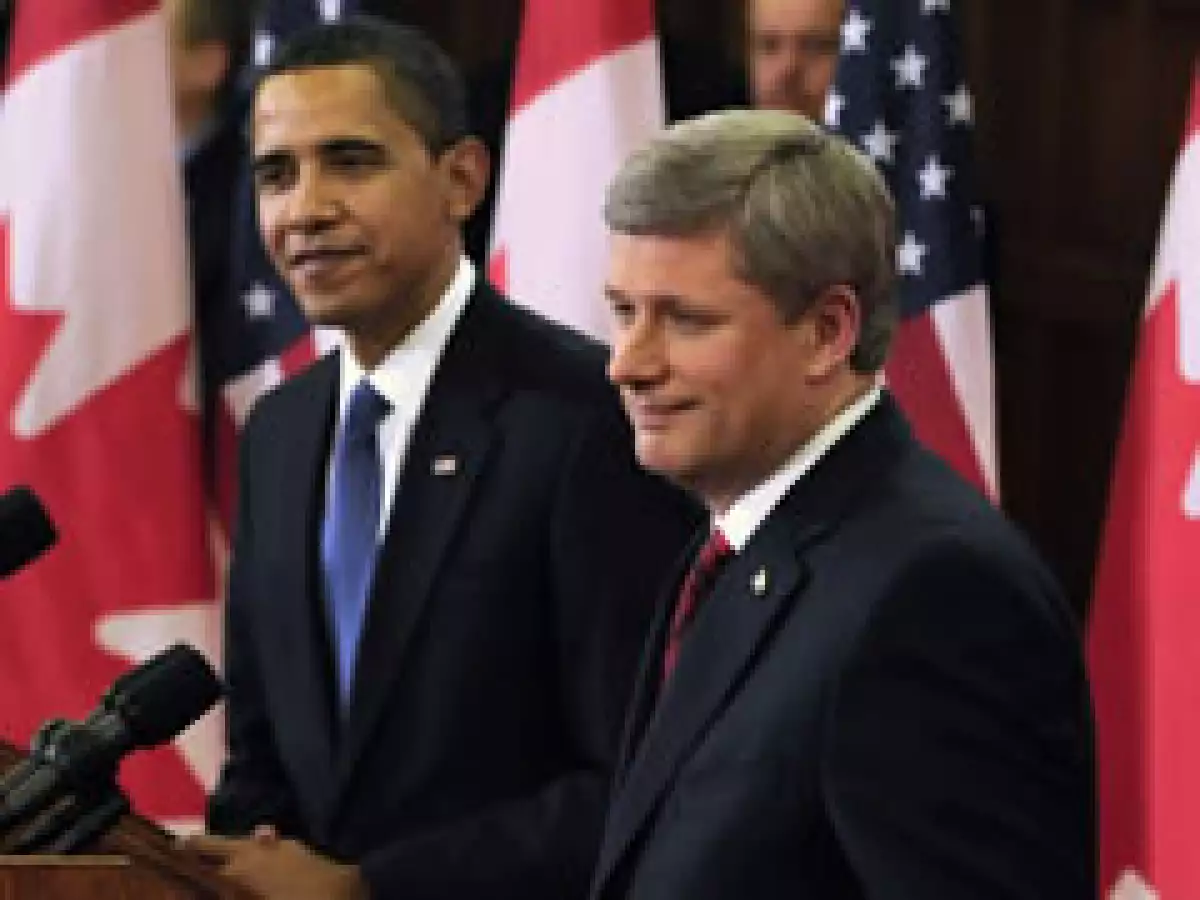 Obama y Harper en una conferencia en Canadá. (Foto: Reuters)