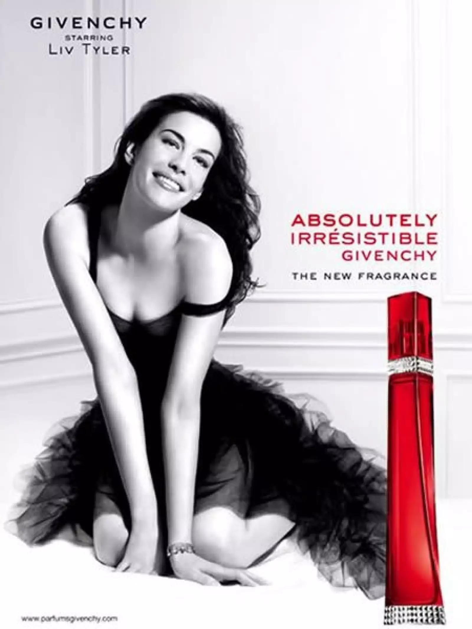 Liv Tyler es, un año más, la imagen de Givenchy, esta ocasión para su nuevo lanzamiento Absolutely Irresistible.