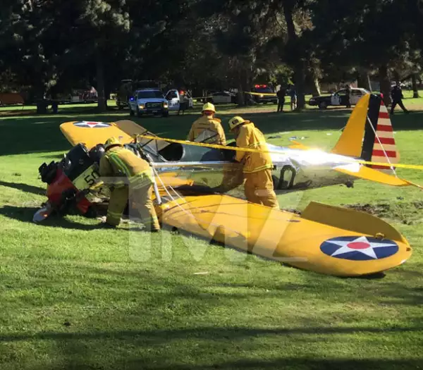 Estas son las imágenes de la avioneta después del accidente.