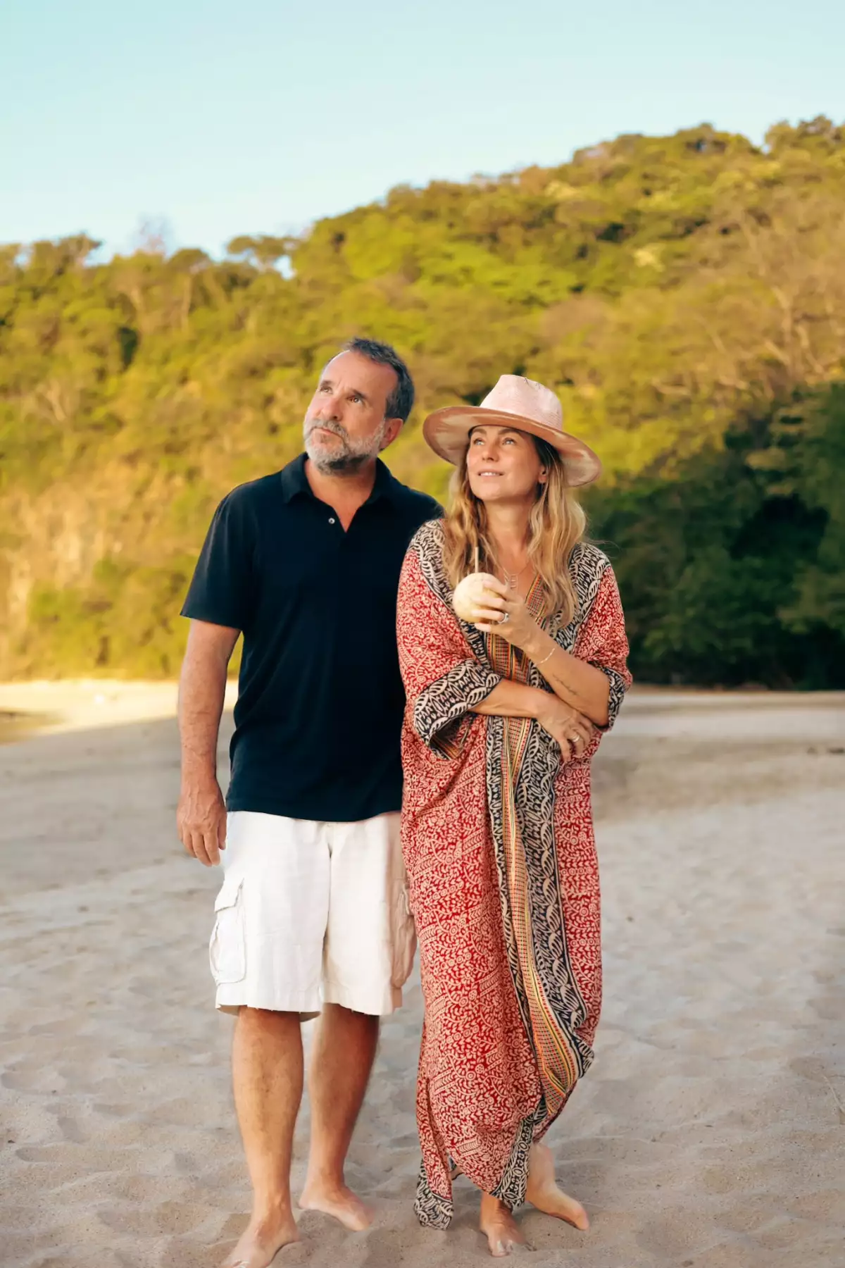 Dominika Paleta y su esposo Fabián en Costa Rica