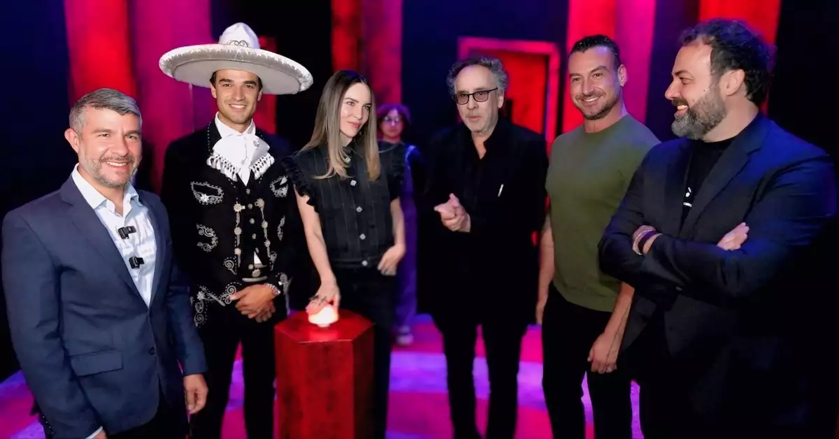 Belinda, Tim Burton e invitados en la Ciudad de México