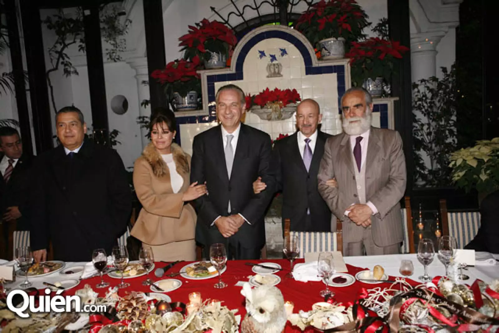 Manlio Fabio Beltrones, Yadhira Carrillo, Juan Collado, Carlos Salinas de Gortari, Diego Fernández de Cevallos