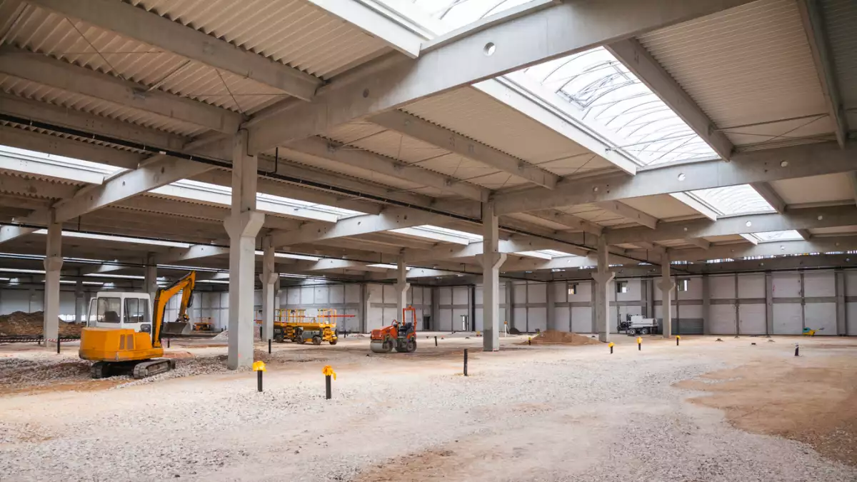 Nuevas naves industriales en construcción