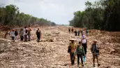 Manifestación contra el Tren Maya