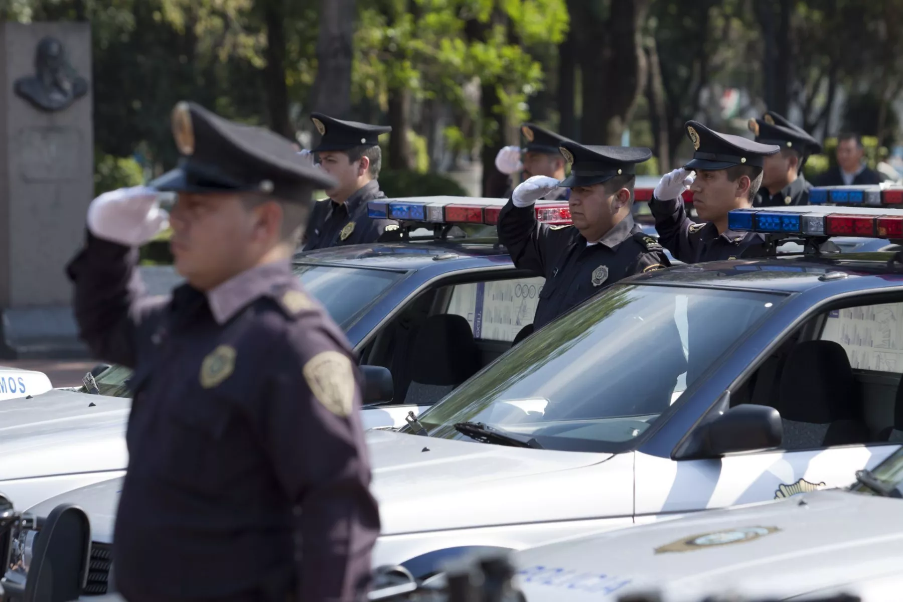 Policías en Benito Juárez