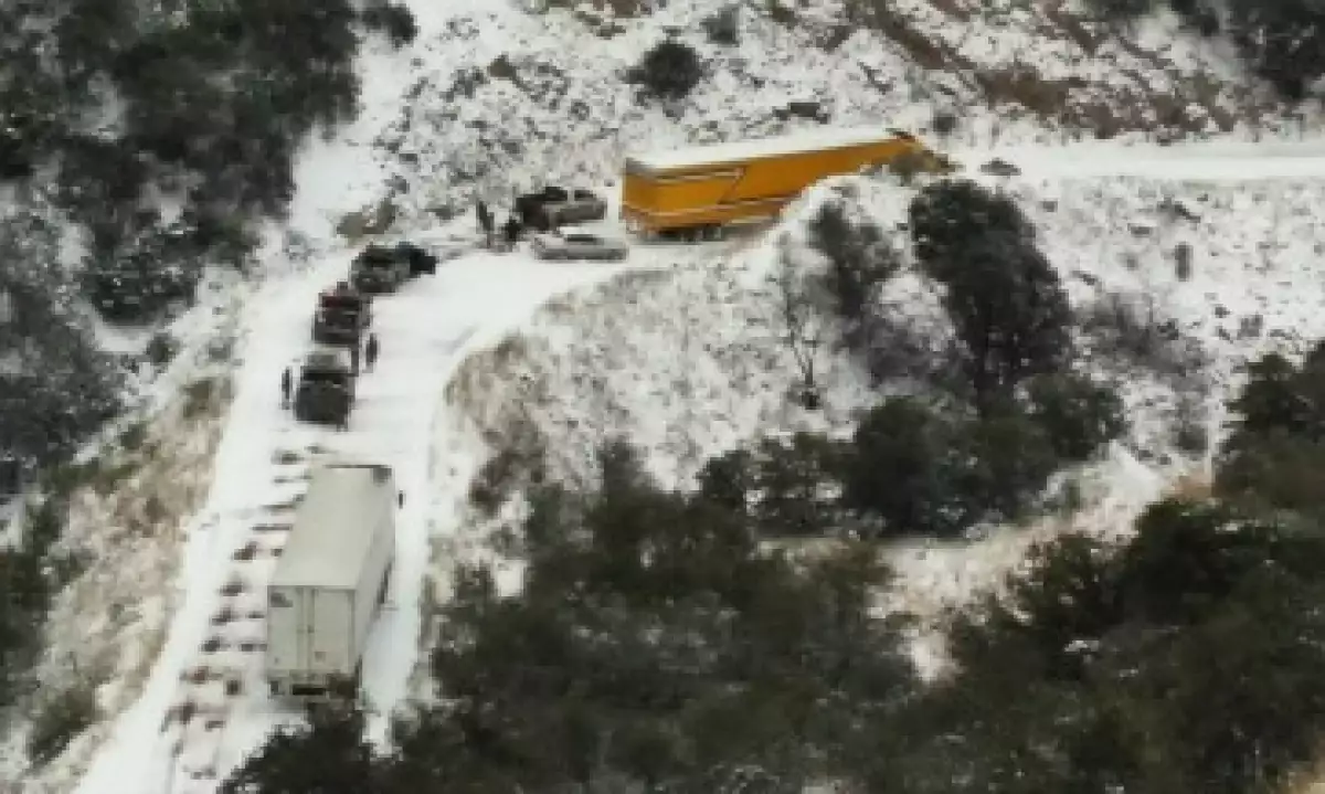 La Policía Federal inició un programa de vigilancia carretera tras las nevadas que se registraon en el último fin de semana de 2015 (Foto: Cuartoscuro/Archivo)