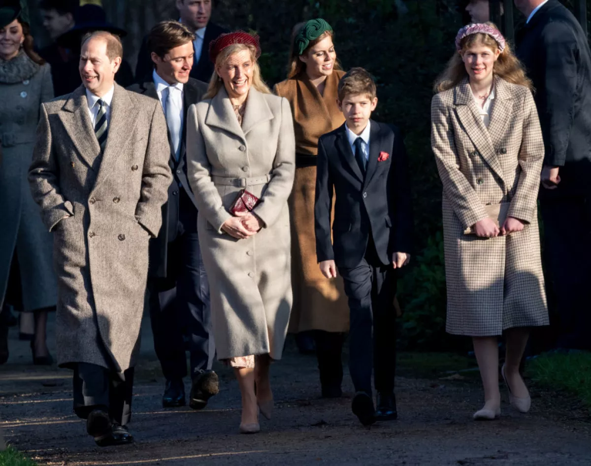 The Royal Family Attend Church On Christmas Day