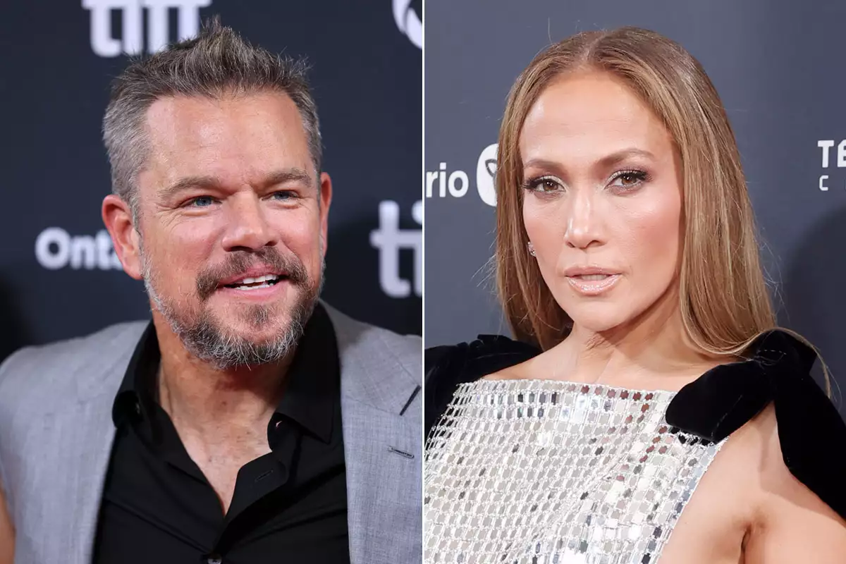 Matt Damon y Jennifer Lopez en el Festival de Cine de Toronto