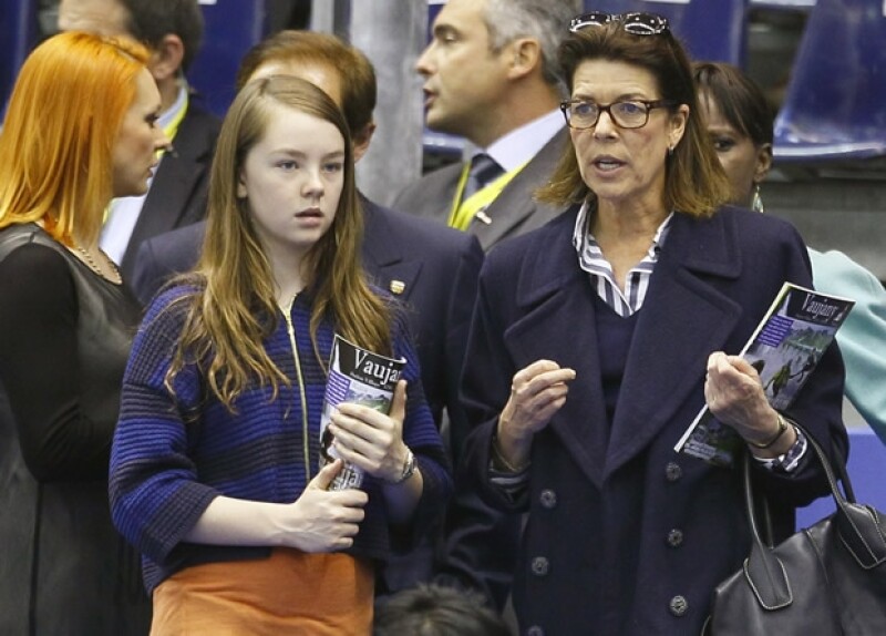 La Princesa y su hija menor estuvieron en Niza para el Campeonato Mundial de figuras de Patinaje y es que la hija de Carolina es aficionada a este deporte.
