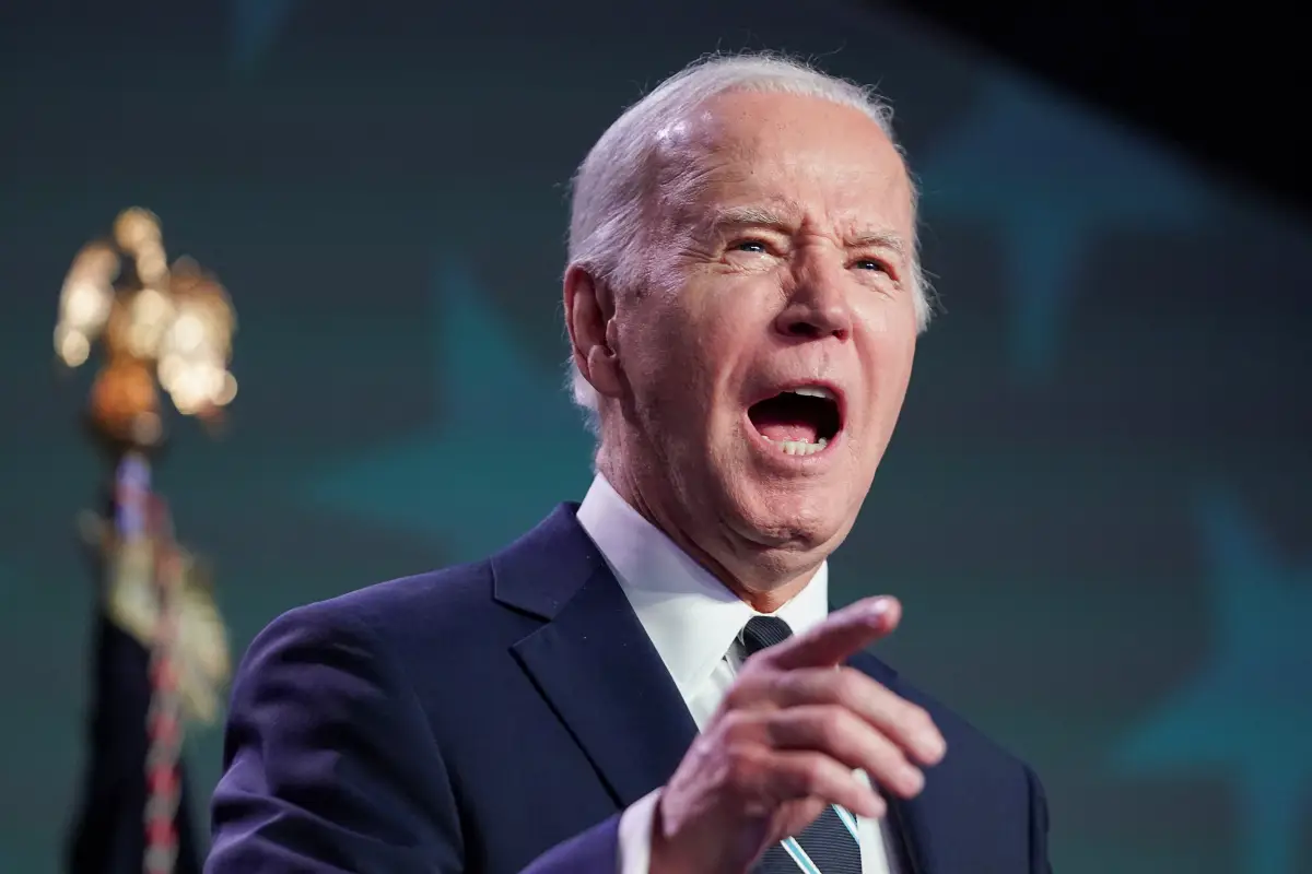 El presidente de los Estados Unidos, Joe Biden, pronuncia un discurso en la Conferencia Legislativa de la Asociación Nacional de Condados en Washington, EE. UU., el 12 de febrero de 2024.