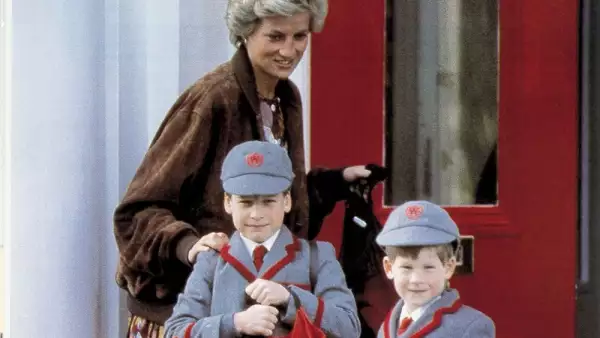 Lady Di, príncipe William y el príncipe Harry