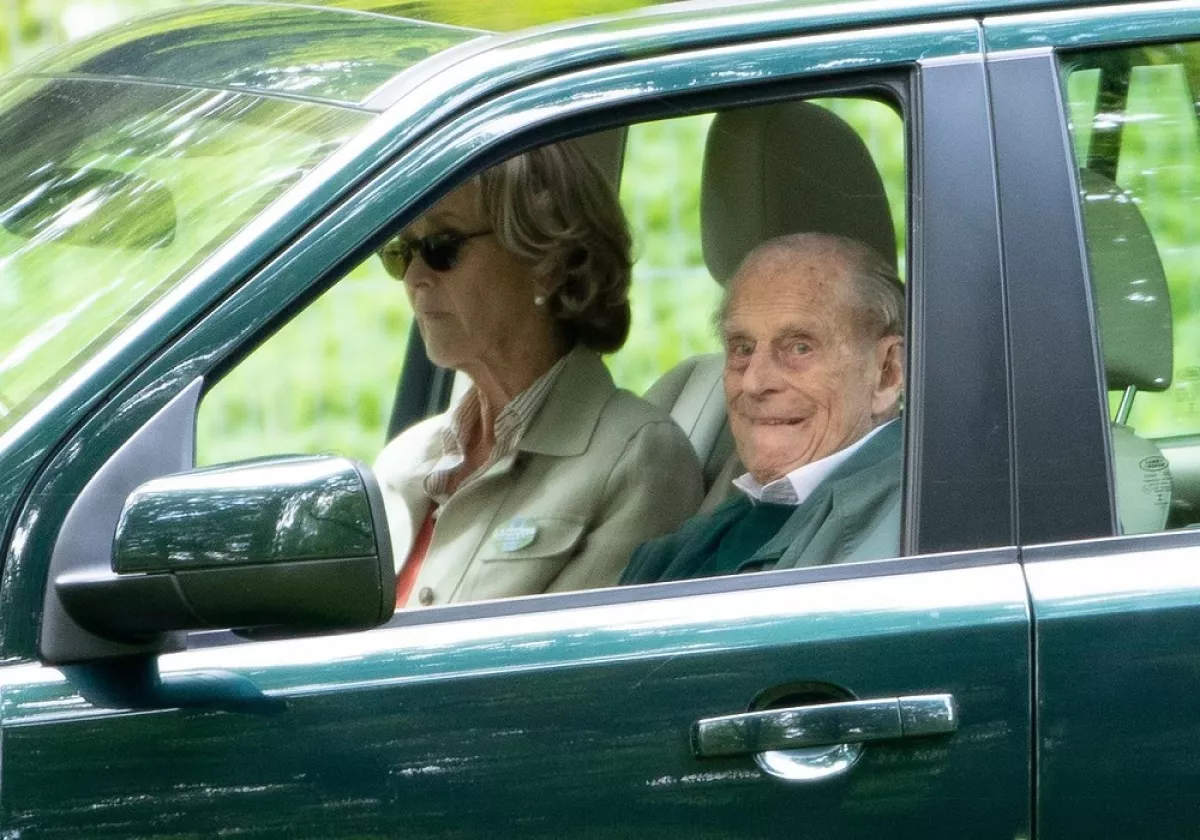 Penny Knatchbull y el duque de Edimburgo