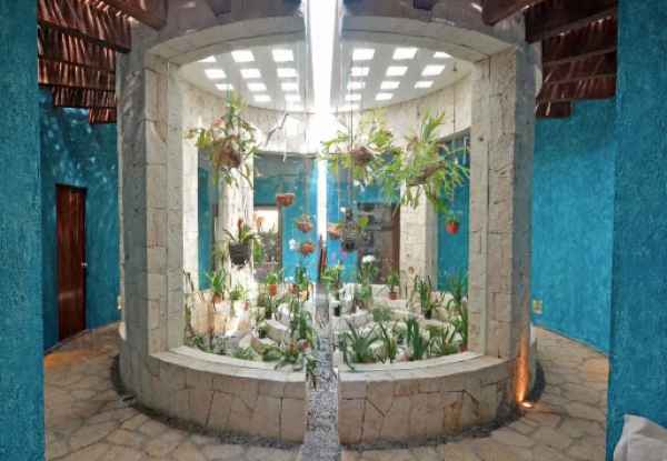 casa corazón orquídeas