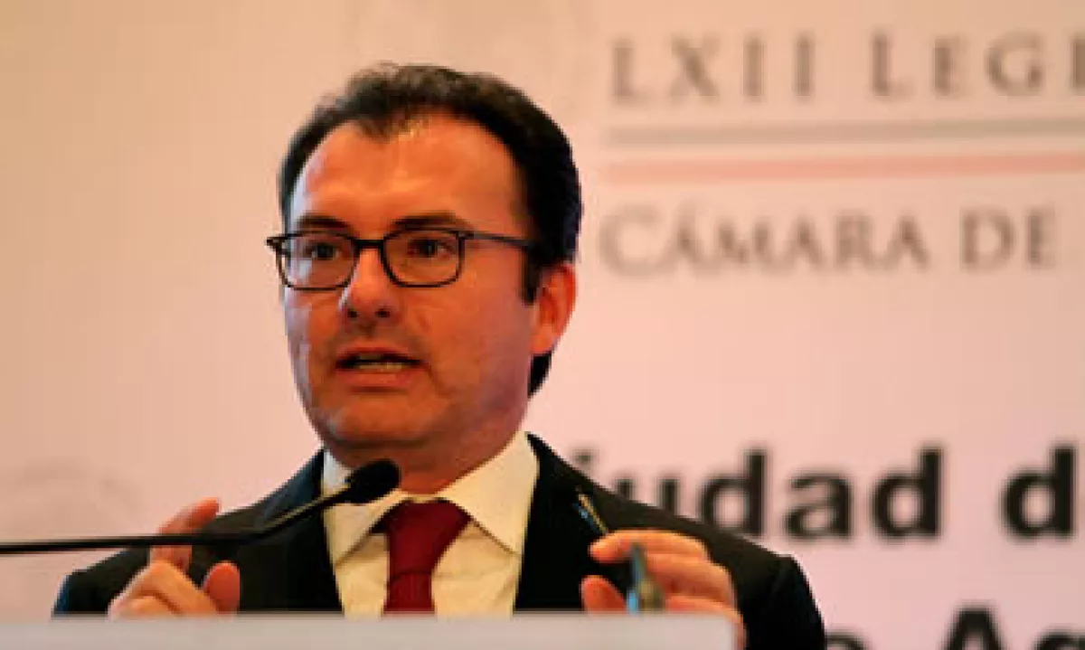Luis Videgaray también está citado para ir a San Lázaro el 10 de septiembre. (Foto: Notimex)
