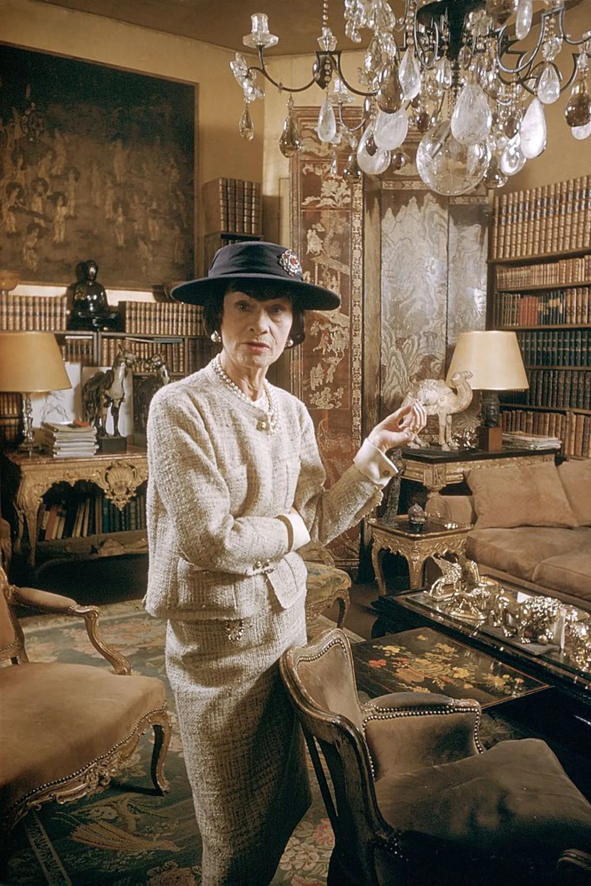 Coco Chanel In Paris, France In 1959 -