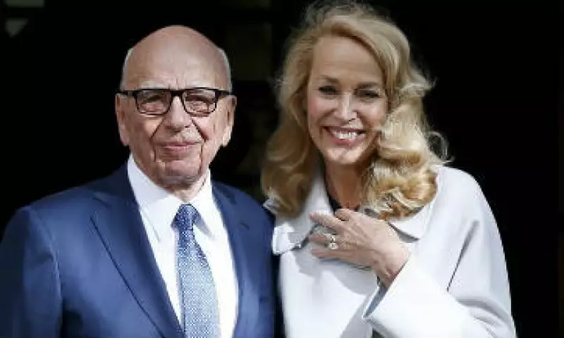 Rupert Murdoch y Jerry Hall se casaron en Londres. (Foto: Reuters )