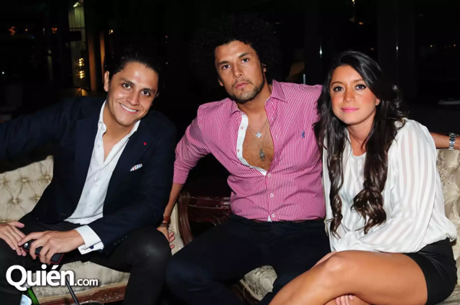 Carlo y Toño Fonseca con Miriam Gatan