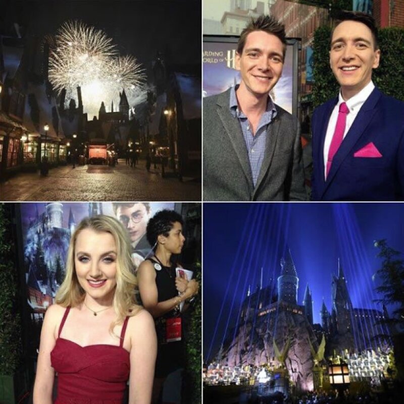 A la inauguración de Wizarding World Hollywood fueron varios actores de Harry Potter.