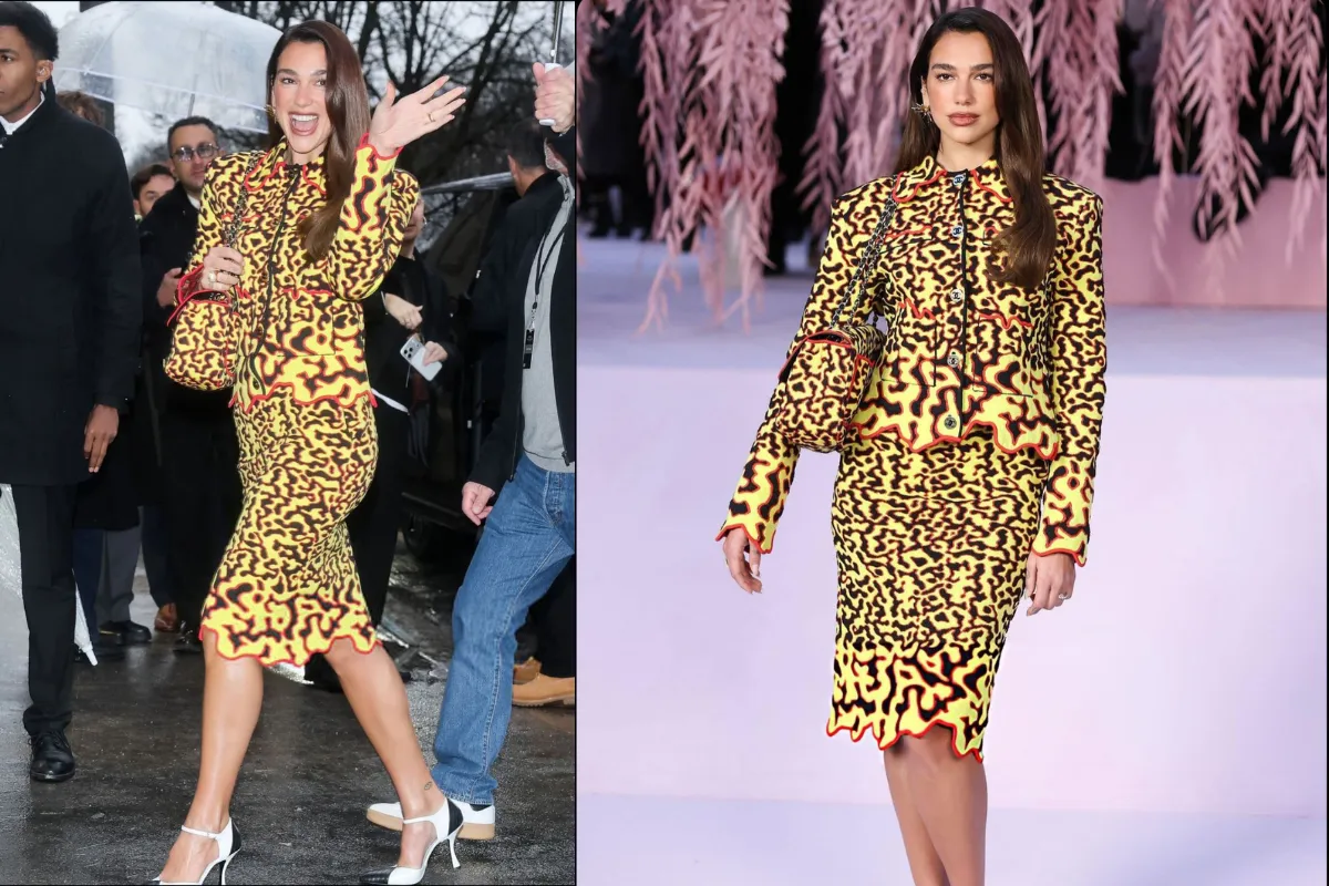 Falda midi, dua lipa 