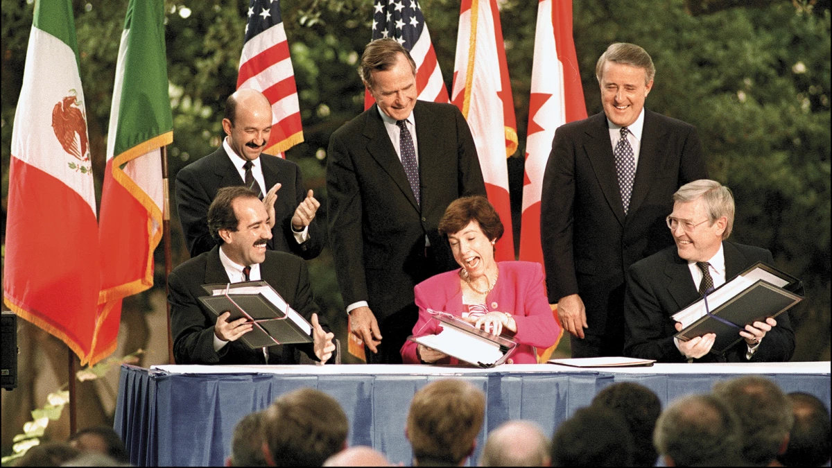 A 22 años de la firma del TLCAN