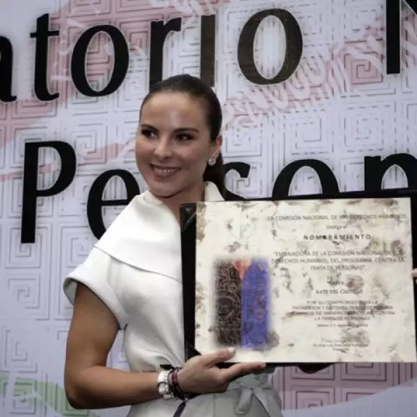 Kate fungirá como embajadora por parte de la CNDH, en su lucha contra la trata de personas en México. Al respecto, la actriz declaró que será una digna representante.