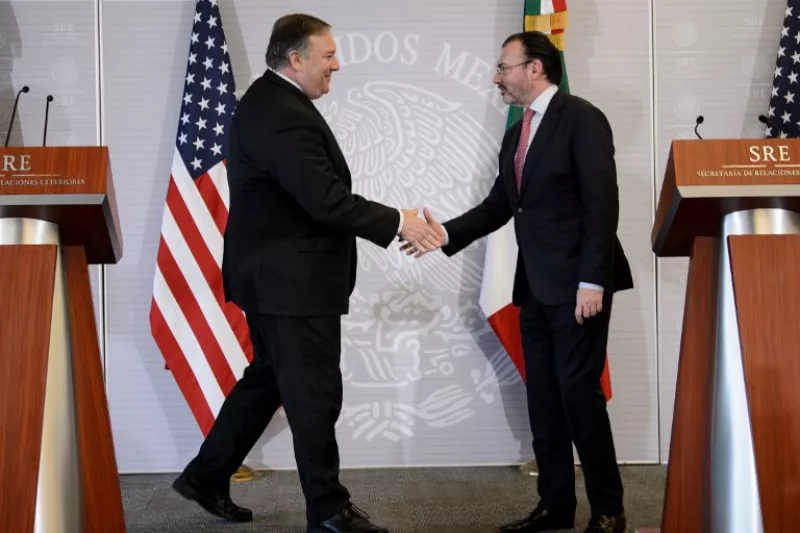 Mike Pompeo y Luis Videgaray
