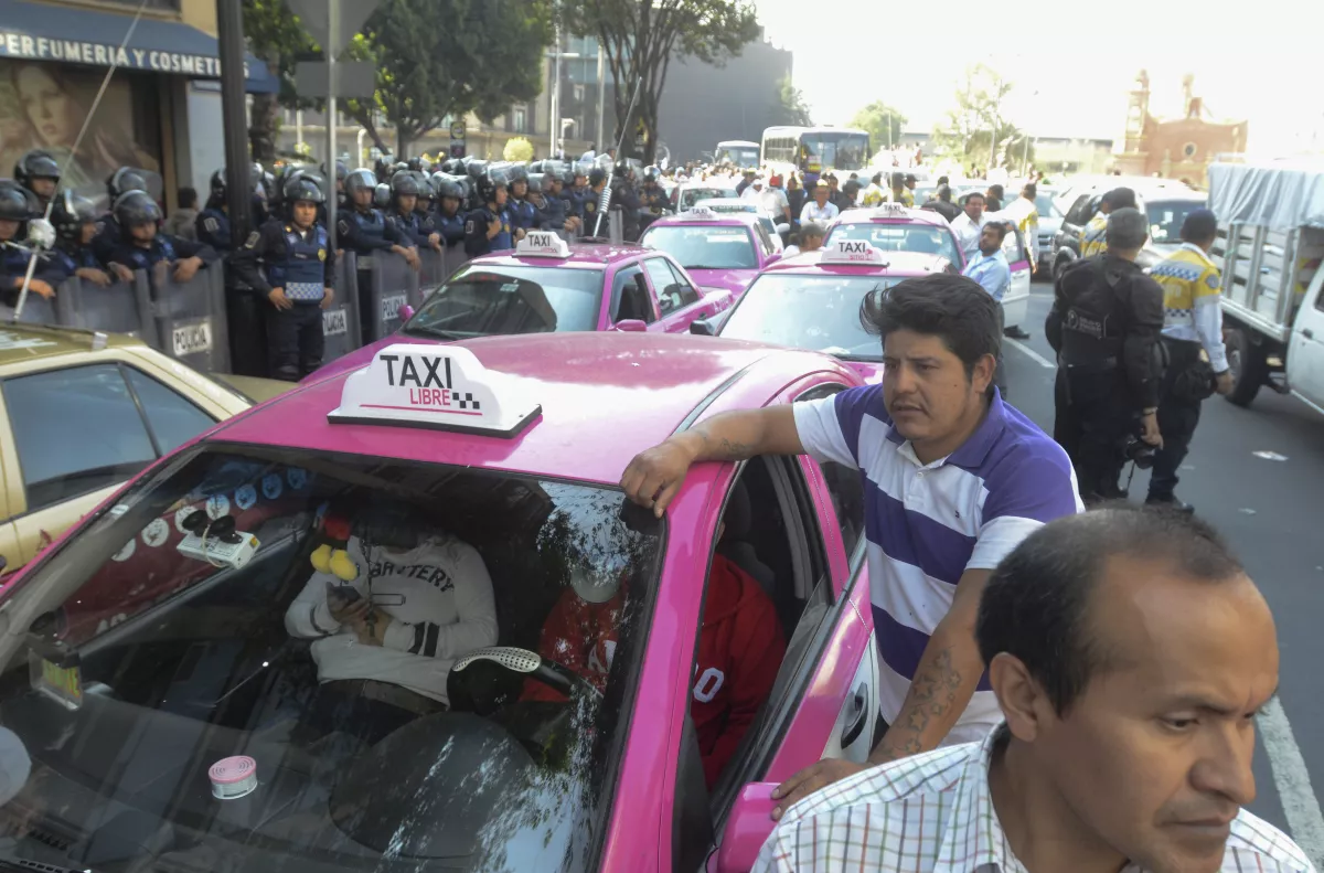 protesta taxistas CDMX 