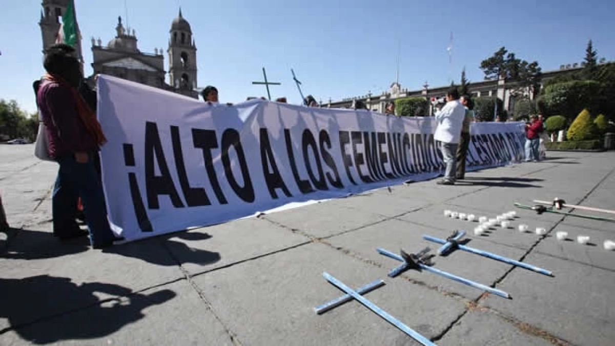 Protesta contra feminicidios