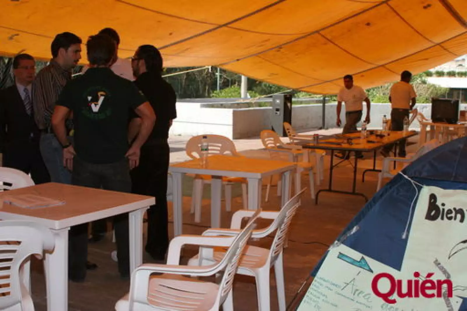 Aspectos. Plantón del Partido Verde Ecologista de México