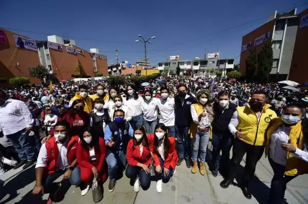Lía Limón arrancó su campaña en Álvaro Obregón con un evento masivo.