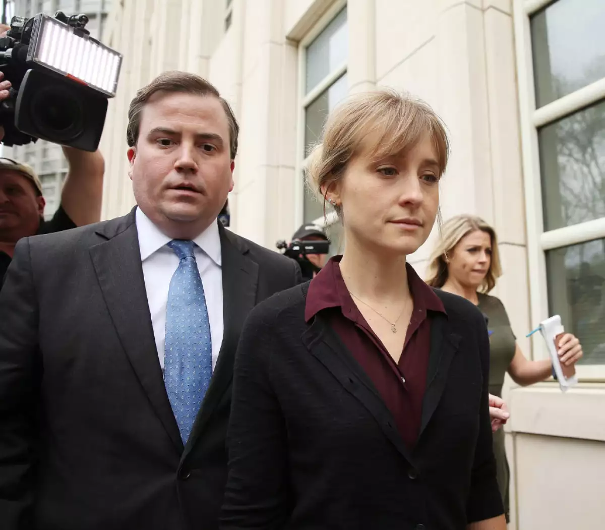 Actress Allison Mack Arrives At Court Over Sex Trafficking Charges
