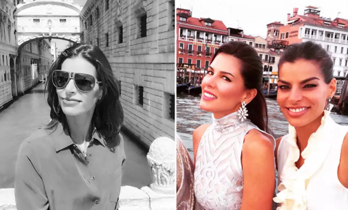 Todo indica que la guapa empresaria se enamoró de Venecia y sus canales.