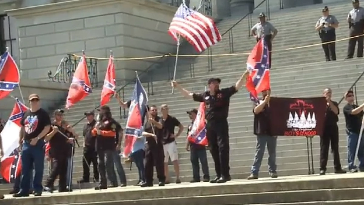 rally black panthers kkk