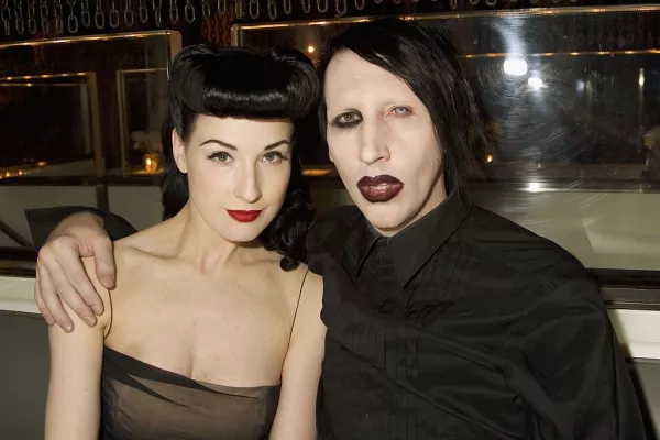 Dita Von Teese y Marilyn Manson