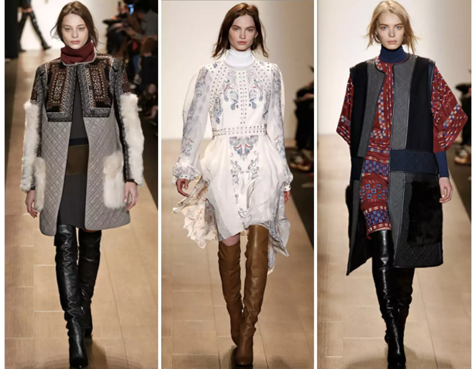 Todos los looks contaban con elementos tradicionales preppy como bloques de color, tonalidades llamativas y cortes estructurados.