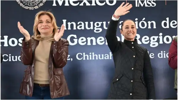 En la imagen, del lado izquierdo la gobernadora Marú Campos y del lado derecho, la presidenta Claudia Sheinbaum.