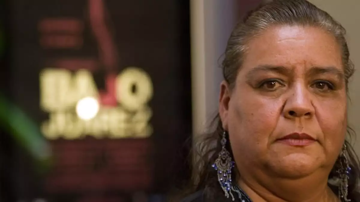 La activista Norma Andrade asiste a la premiere de Bajo Juárez