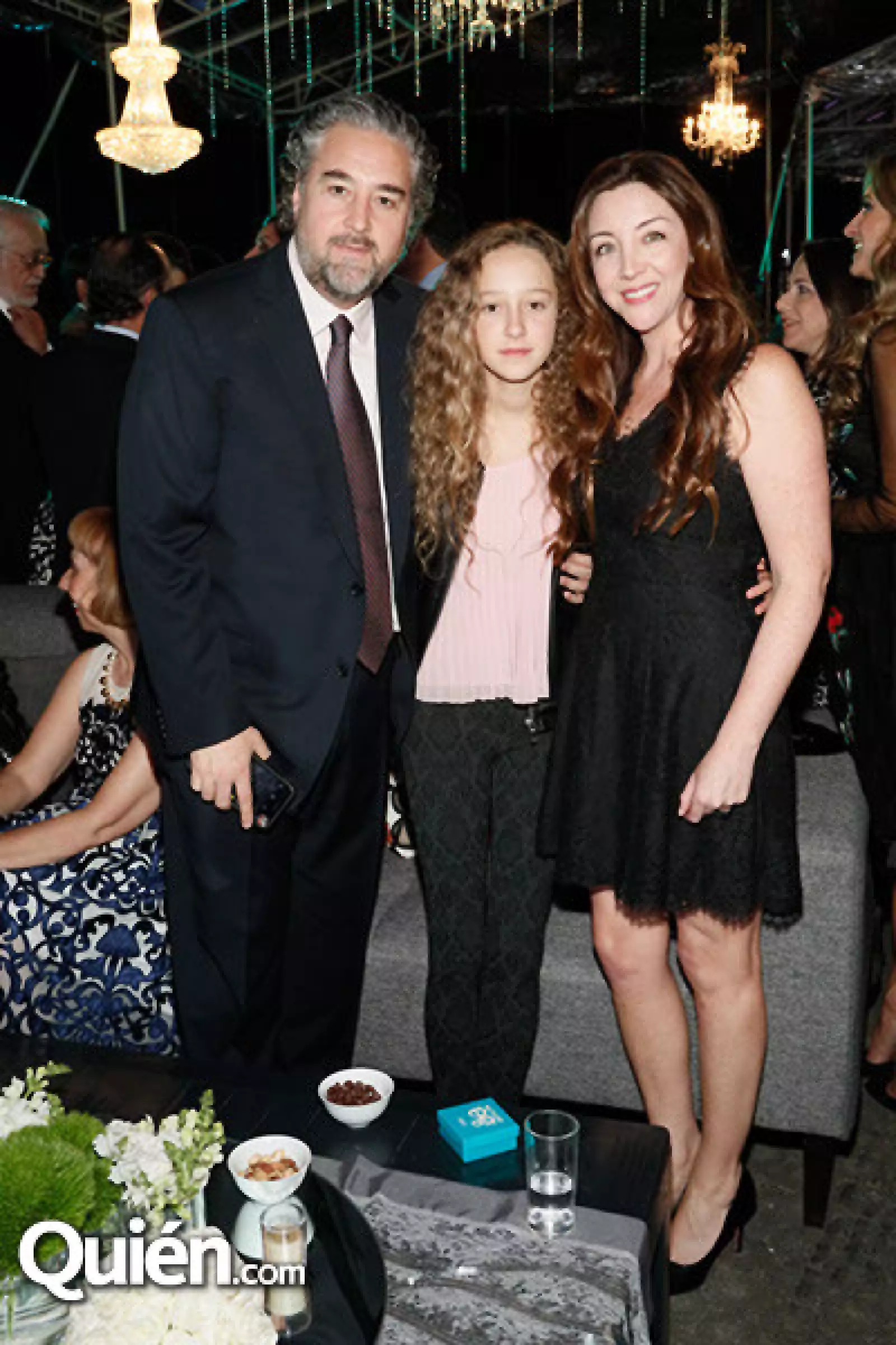 Luis, Michelle y Stephanie Alcocer