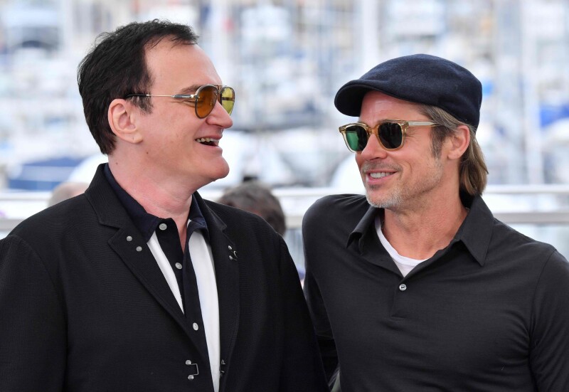 Quentin Tarantino y Brad Pitt.