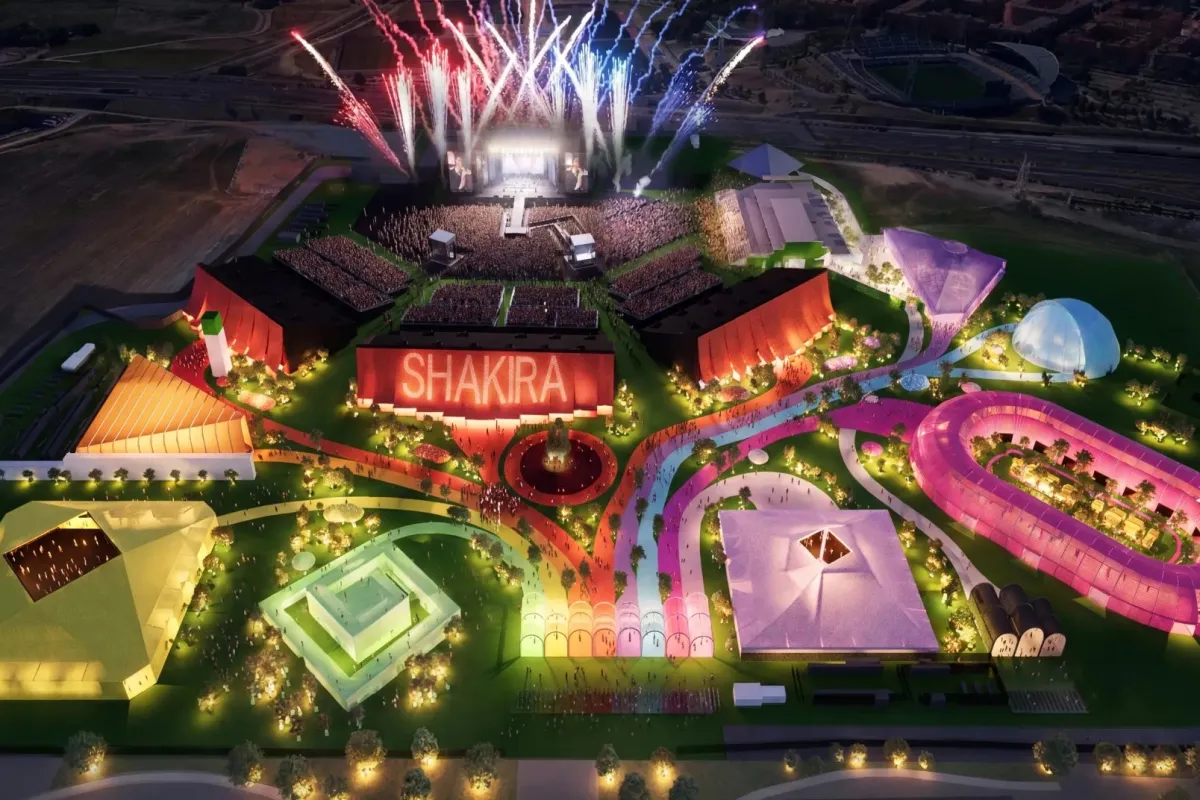 Render de cómo lucirá Macondo Park, el espacio de la residencia de Shakira en Madrid.